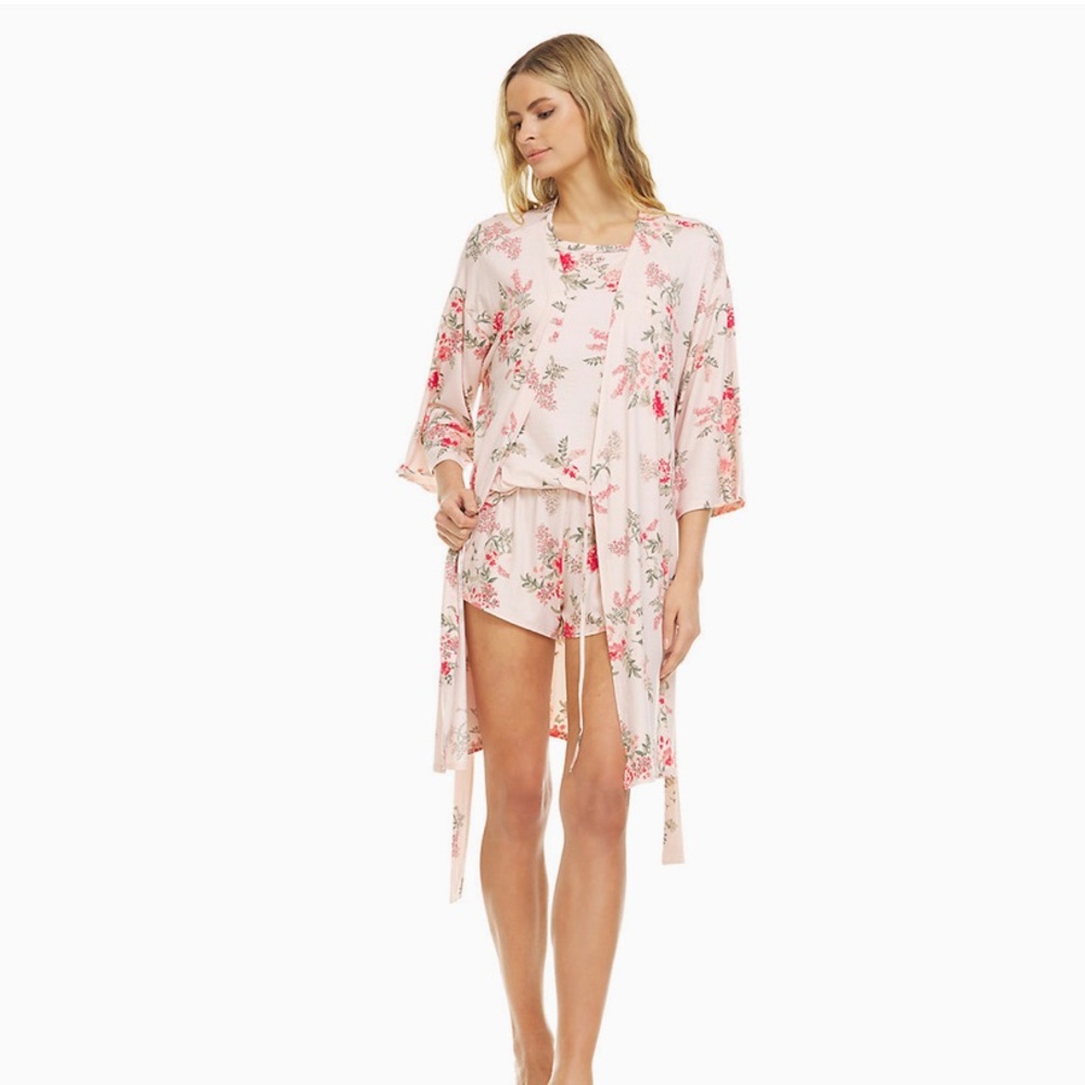 NWT Flora Nikrooz summer wrap robe with belt